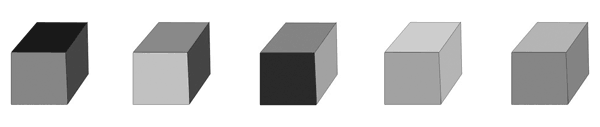 photo cube blacks and white